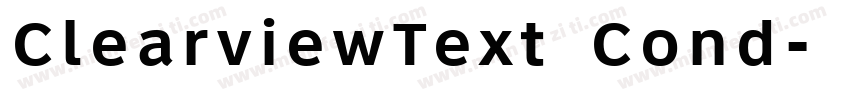 ClearviewText Cond字体转换